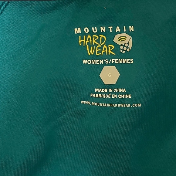 Mountain Hardwear Nylon Blue Jacket Sz 6 - Picture 9 of 11
